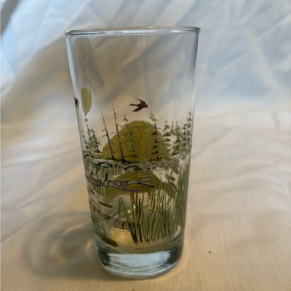 Vintage Irving Nature-Themed Glass Tumbler - Picture 2 of 5